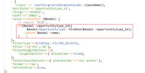 在yii2的GridView中将某字段id转换为名称每条语句循环2次的问题？