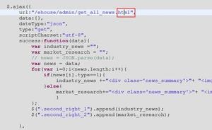 ajax请求，url的地址如果加上.html后缀，就会有406 (Not Acceptable)错误，去掉后缀就可以正常访问？