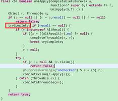 Java：请求 CompletableFuture 源码中的 tryComplete 是什么意思？