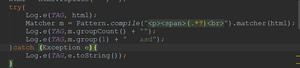 Java写爬虫的时候，matcher.groupCount()返回为1，但是matcher.group(1)却抛异常