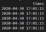 pandas.to_datetime得到的时间写入DolphinDB数据表后时间显示不正确
