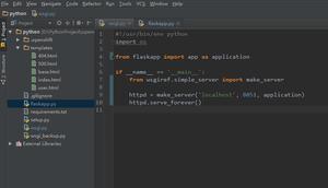 python web中make_server方式和直接运行有什么区别?使用到render_template的都会报500错误.