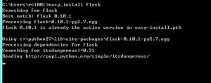 Windows下CMD使用Python的easy_install命令安装Flask提示报错