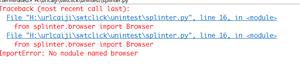 python splinter一运行就No module named browser