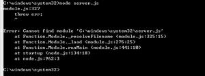 【Web前端问题】NodeJS运行 server.js错误