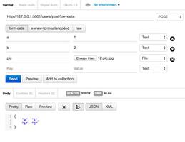 Koa 文件上传 Post with form-data