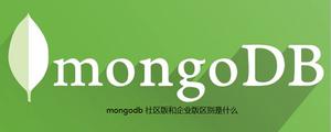 mongodb社区版和企业版区别是什么