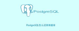 PostgreSQL怎么还原数据库？