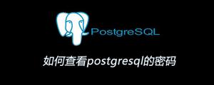 如何查看postgresql的密码
