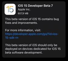 iOS15 beta 7更新建议及升级方法