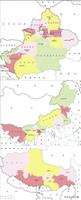 新疆蒙古西藏三省县级区划对比分析（蒙疆藏地区基本情况分析）