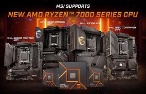 AMD发布锐龙7000处理器，微星紧跟发布了新版BIOS