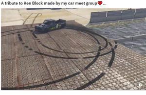 《侠盗猎车手5》玩家在游戏中向美国职业拉力赛车车手砖叔 Ken Block 致敬