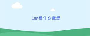 Lsp是什么意思