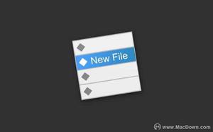 「New File Menu」Mac也可右键新建文件