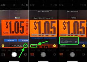 iOS 16 小技巧：使用 iPhone 相机的实时文本功能进行汇率换算