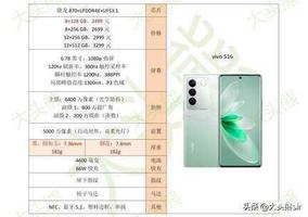 vivo参数配置详情（vivo S16 标准版参数配置图解）