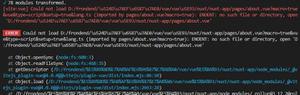 nuxt 进行 build 的时候提示 no such file or directory 错误?