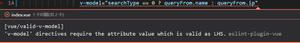 Vue v-model三元报错：&#x27;v-model&#x27; directives require the attribute...