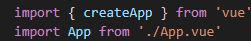 在vite中引入vue，createApp无效