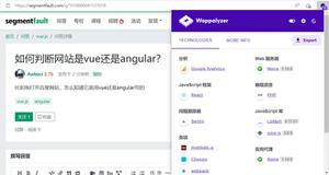 如何判断网站是vue还是angular？
