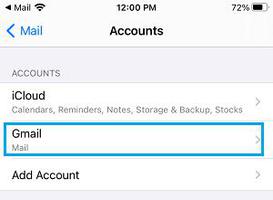 如何从iPhone邮件应用程序中删除Gmail帐户