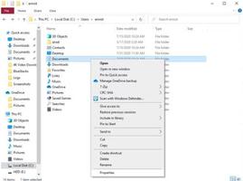 如何在Windows10中移动用户文件夹