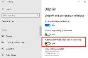 如何在Windows应用商店应用程序中始终显示滚动条