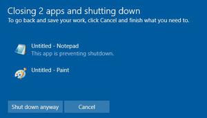如何取消Windows10关闭/重启的提示