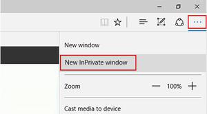 如何在Microsoft Edge中启用/禁用InPrivate浏览