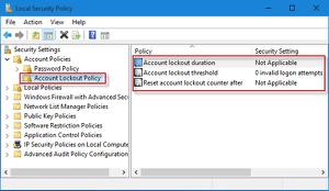 Windows10/8/7中的帐户锁定策略是什么