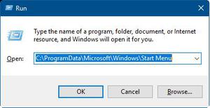 在<span style='color:red;'>Windows10</span>/7中快速访问开始菜单文件夹