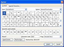 如何在Microsoft Word中的单词之间添加项目符号